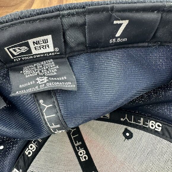 New Era 59Fifty Houston Astros Fitted Baseball Hat Cap Size 7‎ MLB Baseball - Picture 3 of 5